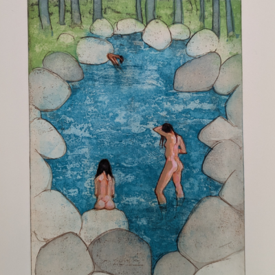 Renée Radell: Bathers Intaglio Print